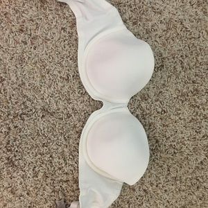 White Strapless VS bra, 34D